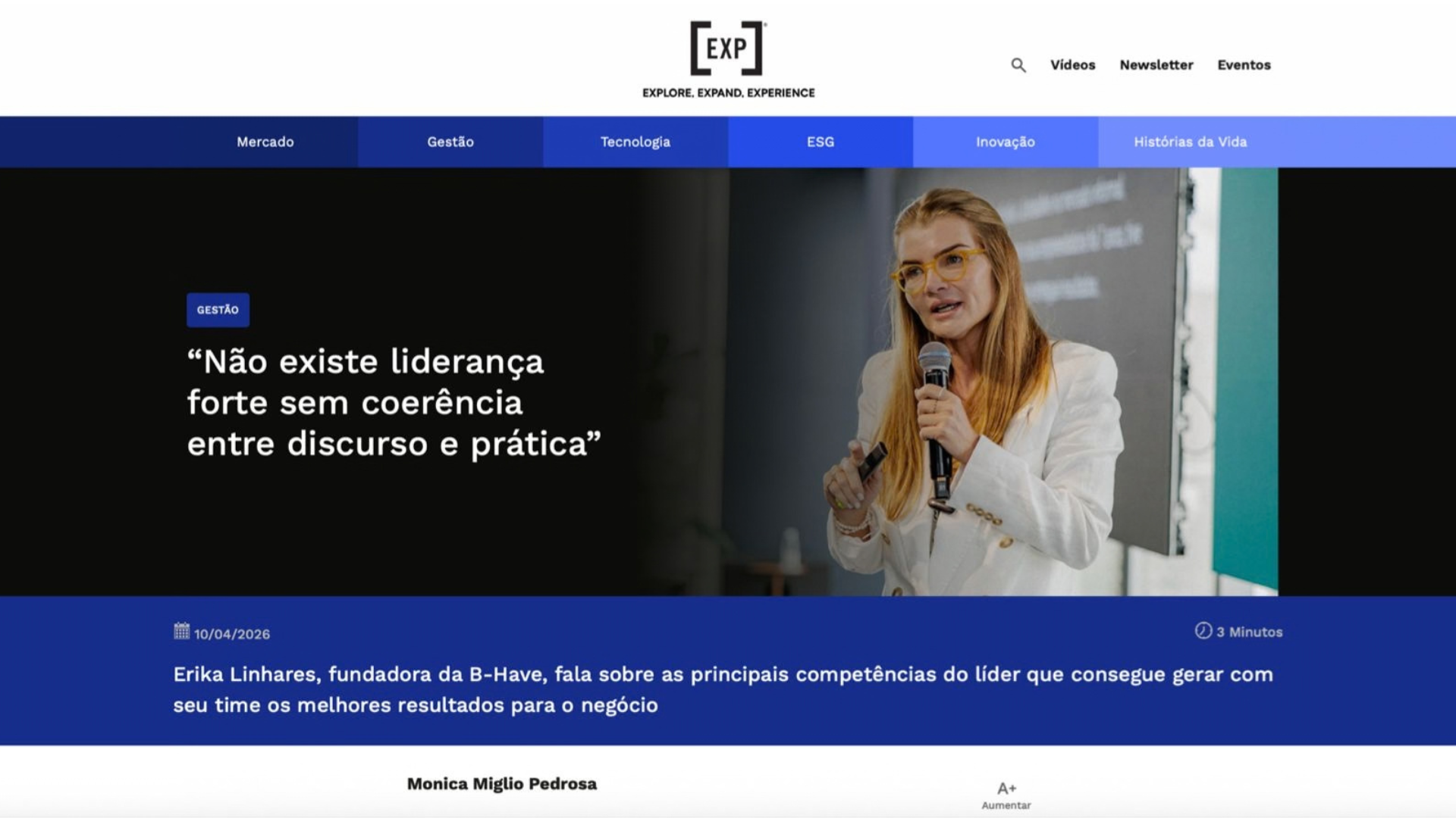 Experience Club — Não existe liderança forte sem coerência entre discurso e prática