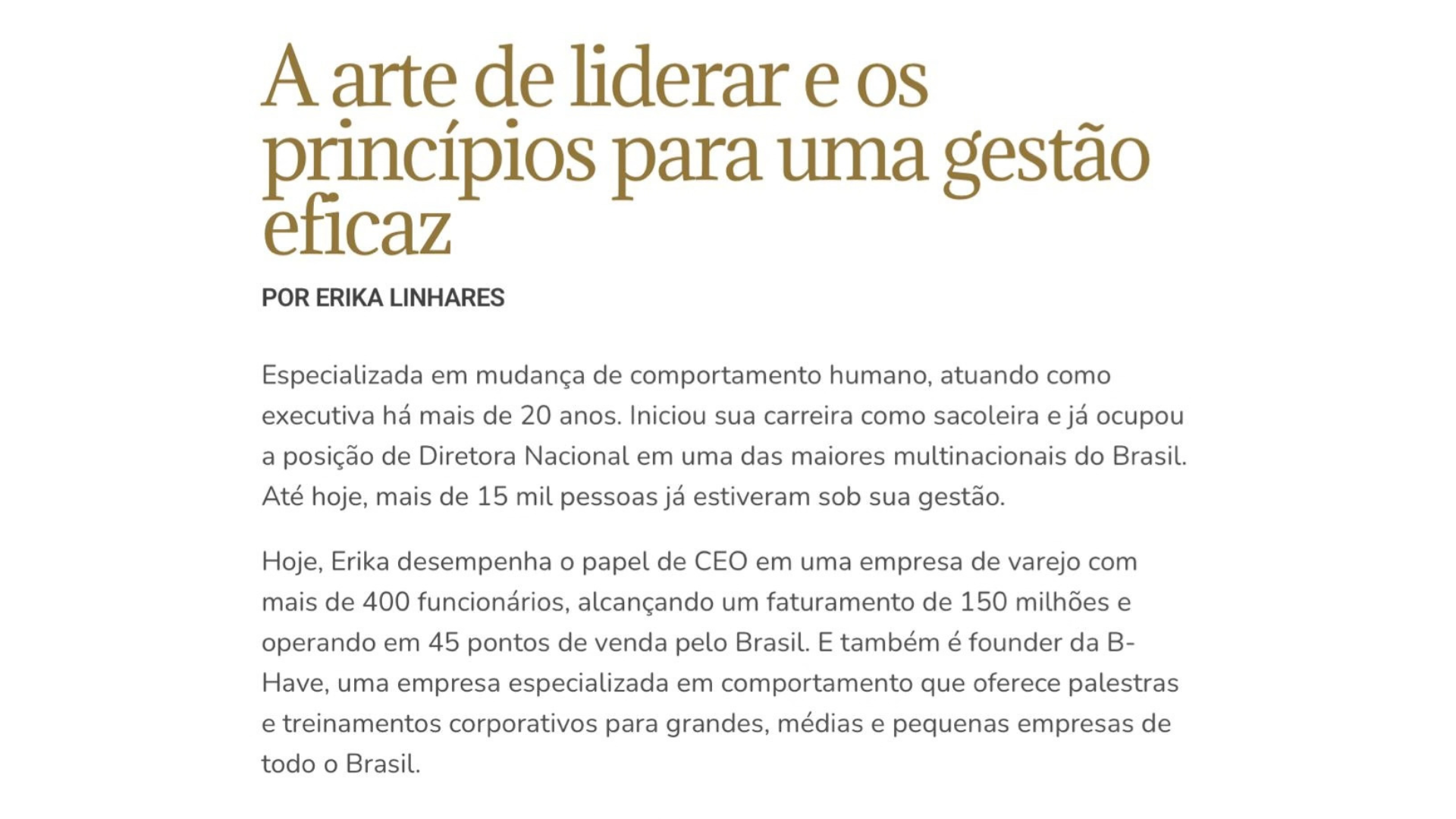 Revista Angel — A arte de liderar e os princípios de uma gestão eficaz